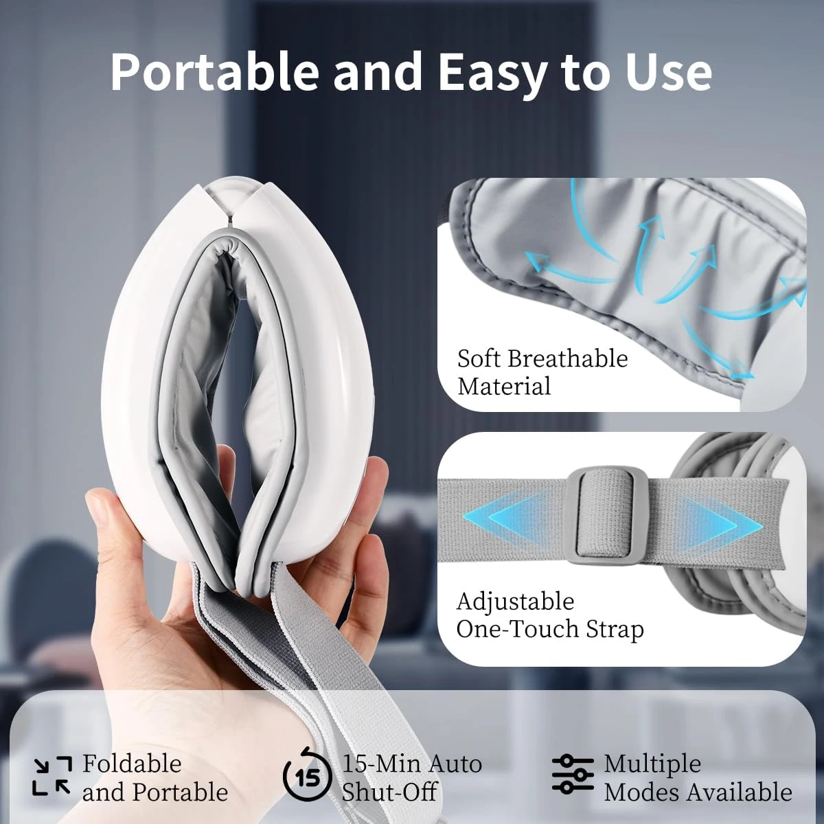 New Electric Eye Massager Vibration Hot Compress Air Bag Relief Fatigue Removal Dark Circle Sleep Eye Care Massage Instrument
New Electric Eye Massager Vibration Hot Compress Air Bag Relief Fatigue Removal Dark Circle Sleep Eye Care Massage Instrument