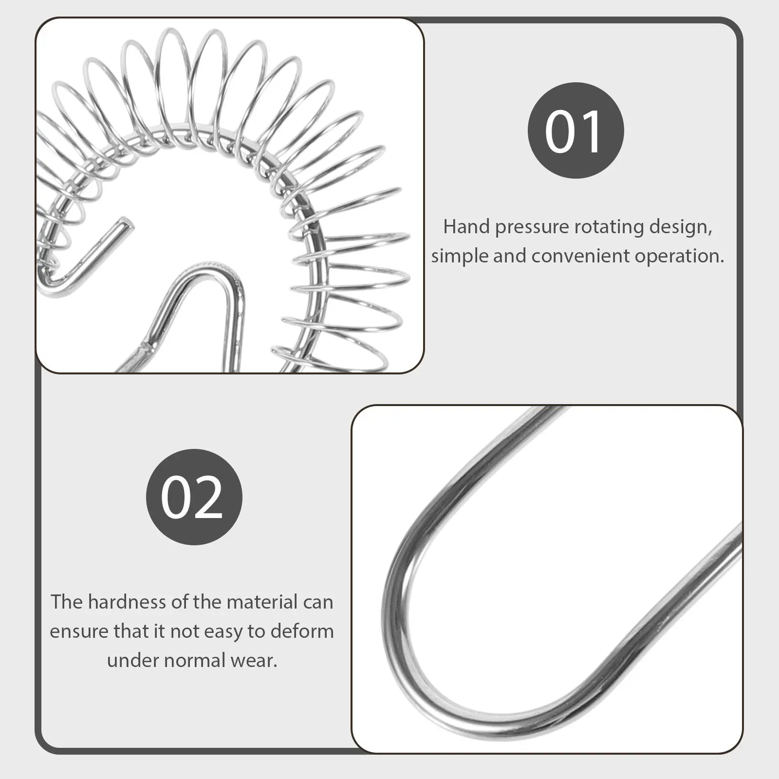 Stainless Steel Manual Egg Beater Spiral Spring Whisk Ergonomic Handle Kitchen Mixer Sauce Cream Frother Manual Egg
Stainless Steel Manual Egg Beater Spiral Spring Whisk Ergonomic Handle Kitchen Mixer Sauce Cream Frother Manual Egg