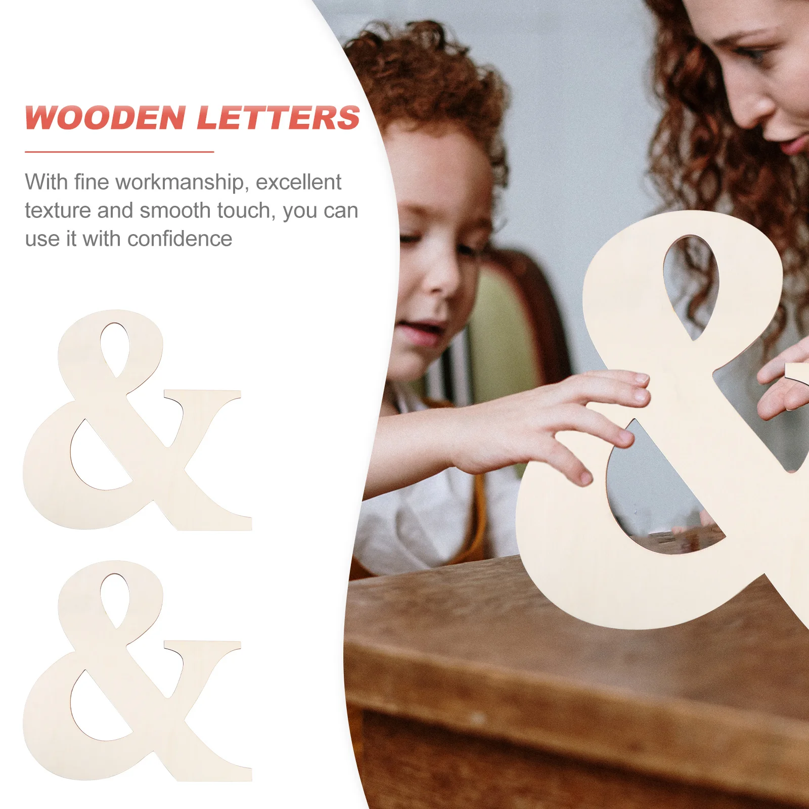 2Pcs Wooden Letters Blank DIY Unfinished Natural Wood Slices for Handmade Painting Craft Hanging Pendant Decor Wood Pieces
2Pcs Wooden Letters Blank DIY Unfinished Natural Wood Slices for Handmade Painting Craft Hanging Pendant Decor Wood Pieces