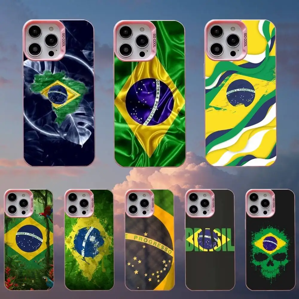 Brazil Brazilian Flag Phone Case For iPhone 16,15,14,13,12,11,Mini,Pro,SE,MAX Pink Matte Silicone Cover
Brazil Brazilian Flag Phone Case For iPhone 16,15,14,13,12,11,Mini,Pro,SE,MAX Pink Matte Silicone Cover