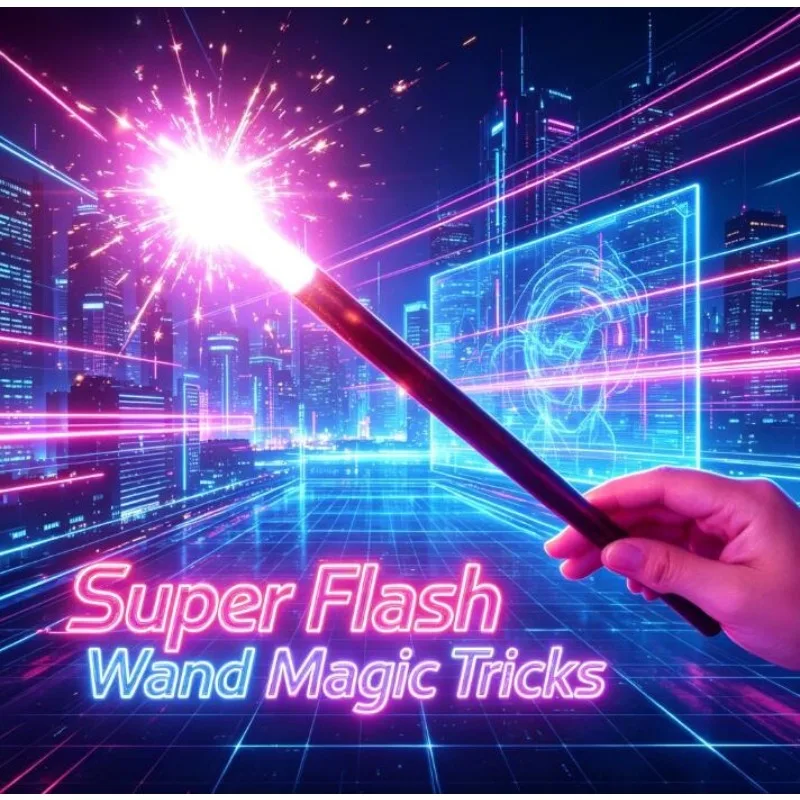 Super Flash Wand -White/Red/Blue Light Magic Tricks Flash Stick Close Up Mentalism Stage Magic Props Accessories Illusions
Super Flash Wand -White/Red/Blue Light Magic Tricks Flash Stick Close Up Mentalism Stage Magic Props Accessories Illusions