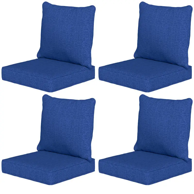 Outsunny Patio Chair Cushions Set of 4 with Seat & Backrest, Fade Resistant Seat Replacement Cushion Set, Navy Blue
Outsunny Patio Chair Cushions Set of 4 with Seat & Backrest, Fade Resistant Seat Replacement Cushion Set, Navy Blue
