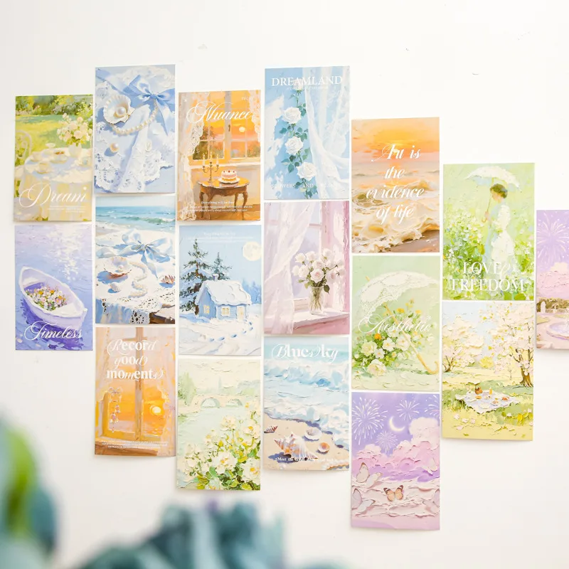 30pcs Postcards“Gallery of Dreams” Series – Oil Painting-Themed Decorative Cards, Souvenir Cards, Greeting Cards, and Gifts
30pcs Postcards“Gallery of Dreams” Series – Oil Painting-Themed Decorative Cards, Souvenir Cards, Greeting Cards, and Gifts