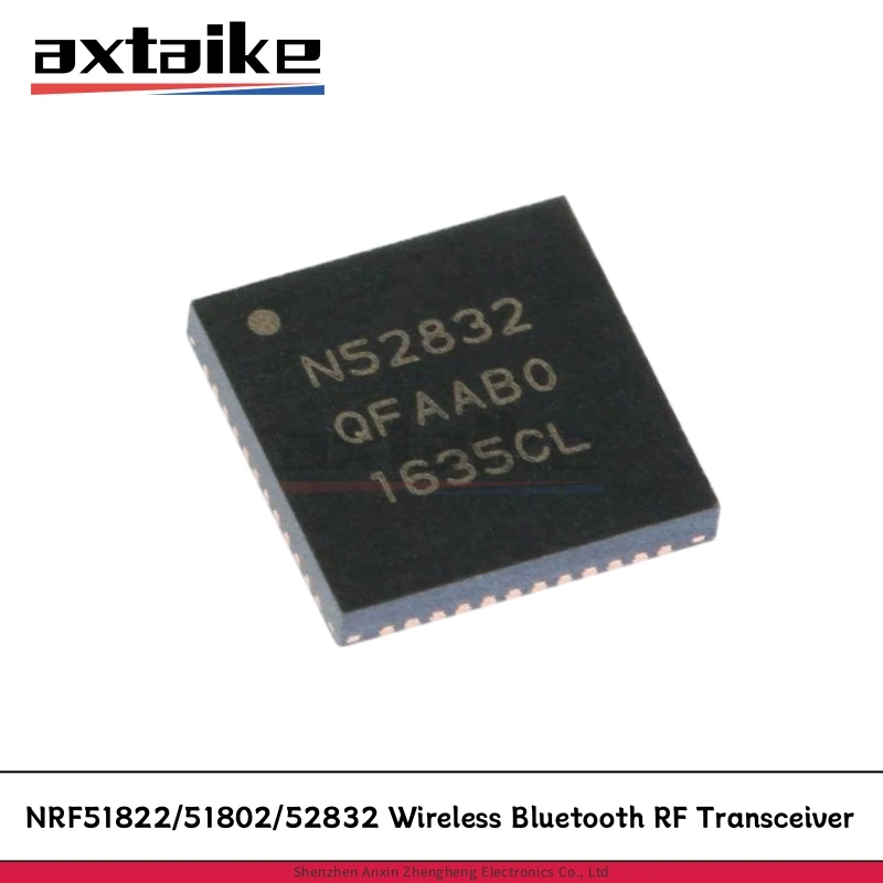 5PCS NRF51822 NRF51802 NRF52832-QFAA/QFAB/QFAC-R N51822 N52832 N51802 QFN48 2.4GHz Wireless Bluetooth 4.0 RF Transceiver IC
5PCS NRF51822 NRF51802 NRF52832-QFAA/QFAB/QFAC-R N51822 N52832 N51802 QFN48 2.4GHz Wireless Bluetooth 4.0 RF Transceiver IC