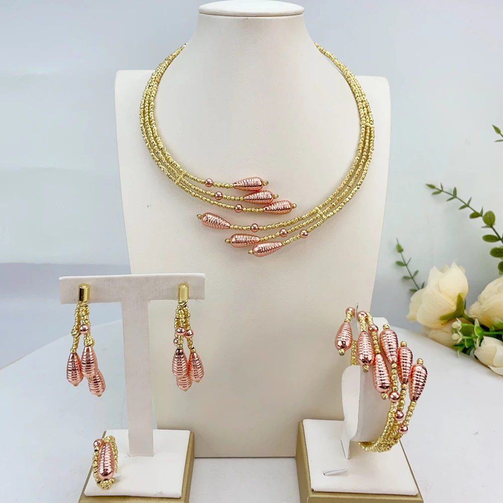 Dubai Goldplated Jewelry Sets Beautiful Beads Jewelry Bridal Jewelry for Women Wedding Gift FHK24174
Dubai Goldplated Jewelry Sets Beautiful Beads Jewelry Bridal Jewelry for Women Wedding Gift FHK24174