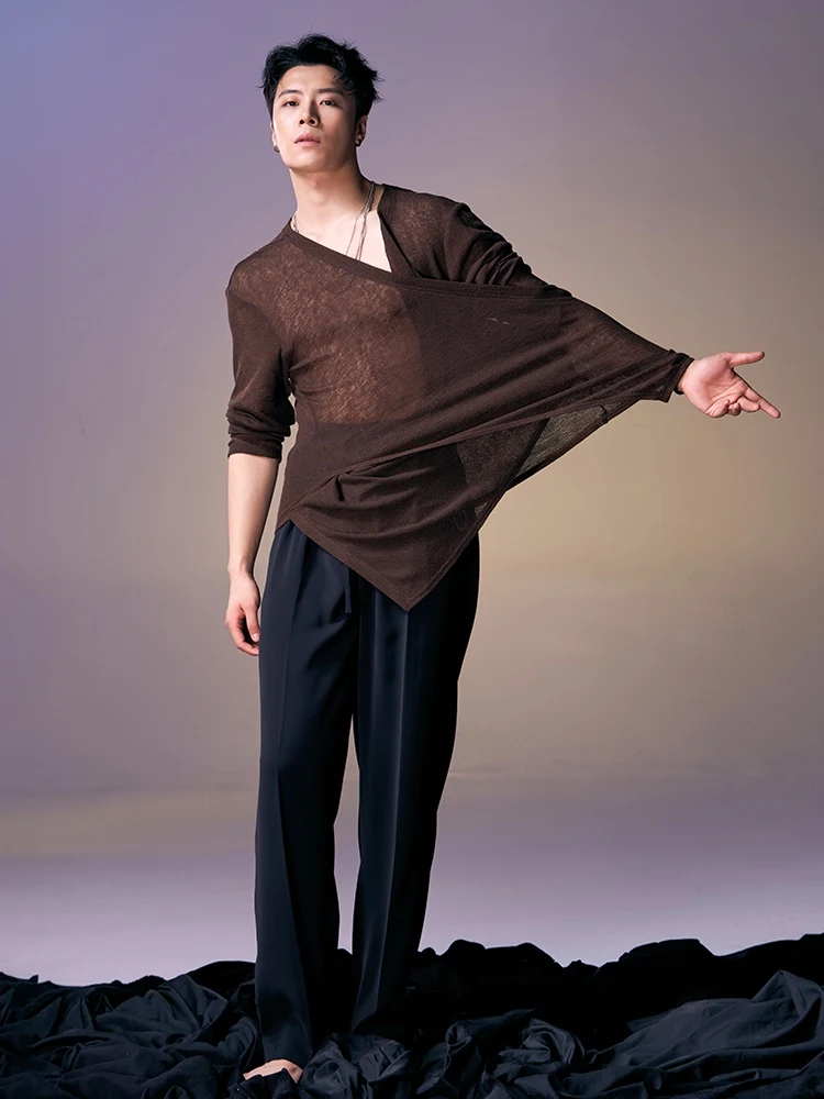2024 New Latin Dance Tops For Men Loose Irregular Shirts Chacha Rumba Tango Dress Adult Male Latin Dance Practice Wear DQS16797
2024 New Latin Dance Tops For Men Loose Irregular Shirts Chacha Rumba Tango Dress Adult Male Latin Dance Practice Wear DQS16797