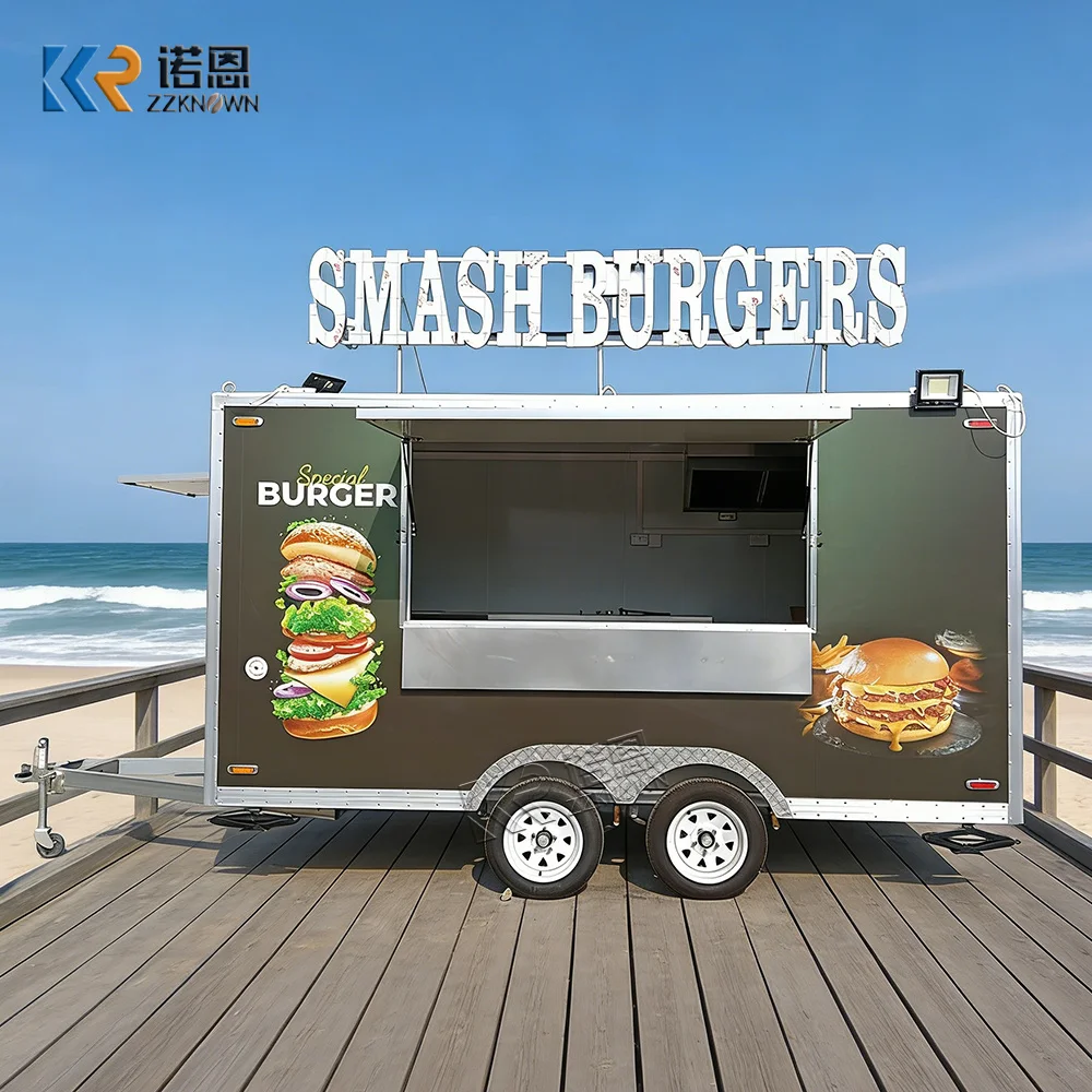 Custom Color Stainless Steel BBQ Trailer Ice Cream Food Truck Mobile Food Trailer With Snack Machines For Restaurants
Custom Color Stainless Steel BBQ Trailer Ice Cream Food Truck Mobile Food Trailer With Snack Machines For Restaurants