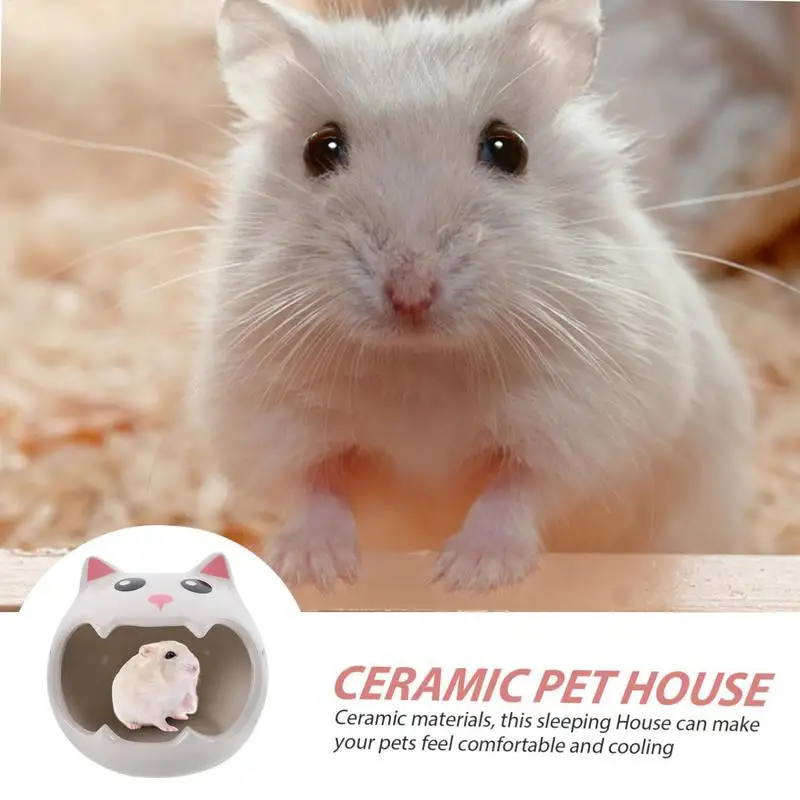 Ceramic Hamster House Hamster Cool Bed Cat Shape Hideaway House For Small Animal Gerbil Lemming Chinchilla Cool Bed
Ceramic Hamster House Hamster Cool Bed Cat Shape Hideaway House For Small Animal Gerbil Lemming Chinchilla Cool Bed