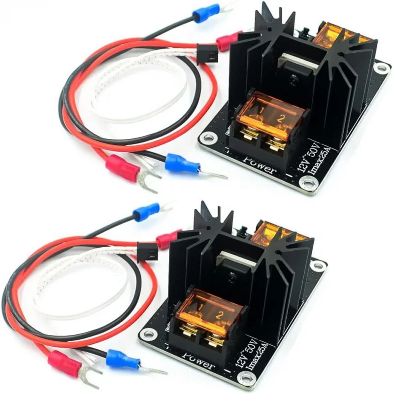 2pcs 25A Heat Bed Power Module for 3D Printer | High Current Load Support with PID Control & Enhanced Cooling
2pcs 25A Heat Bed Power Module for 3D Printer | High Current Load Support with PID Control & Enhanced Cooling