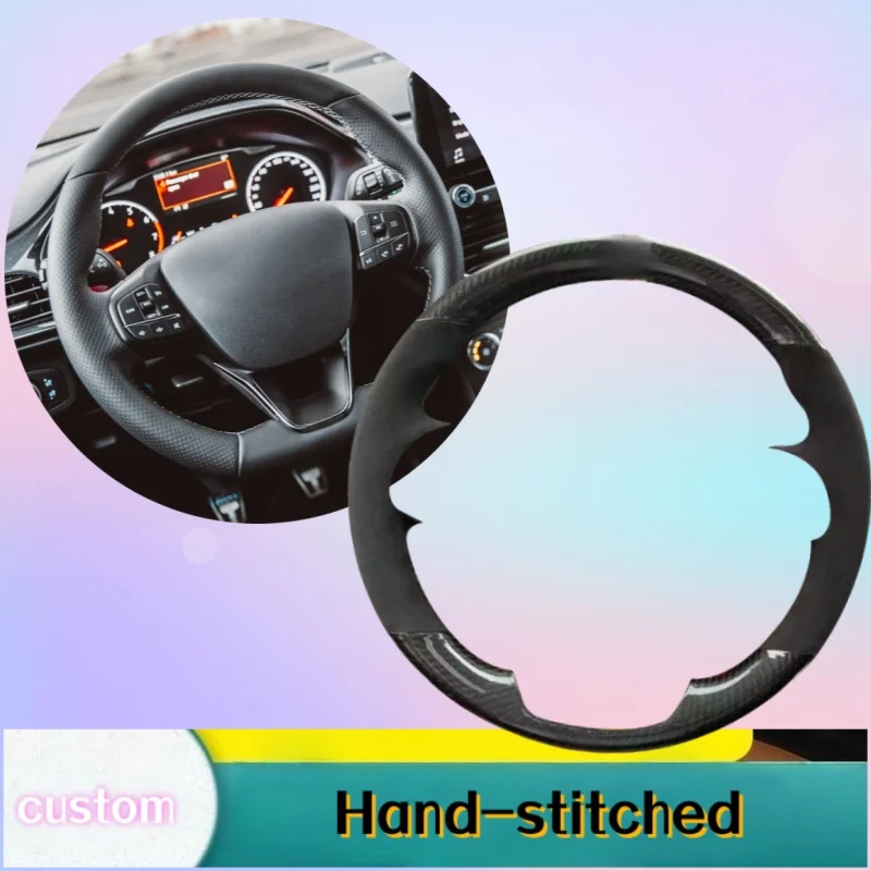 Car Steering Wheel Cover For Ford Focus 4 2019 2020 Fiesta 17-19 Tourneo2018 2019 Custom Hand-stitched Carbon Fiber Leather
Car Steering Wheel Cover For Ford Focus 4 2019 2020 Fiesta 17-19 Tourneo2018 2019 Custom Hand-stitched Carbon Fiber Leather