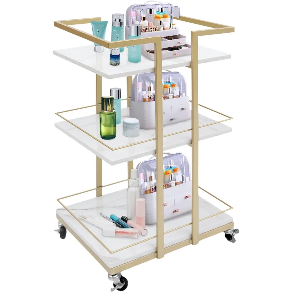 3 Tier Rolling Cart with Wheel,Gold Salon Trolley Serving Cart Esthetician Cart,Metal Mobile Storage Organizer Utility
3 Tier Rolling Cart with Wheel,Gold Salon Trolley Serving Cart Esthetician Cart,Metal Mobile Storage Organizer Utility