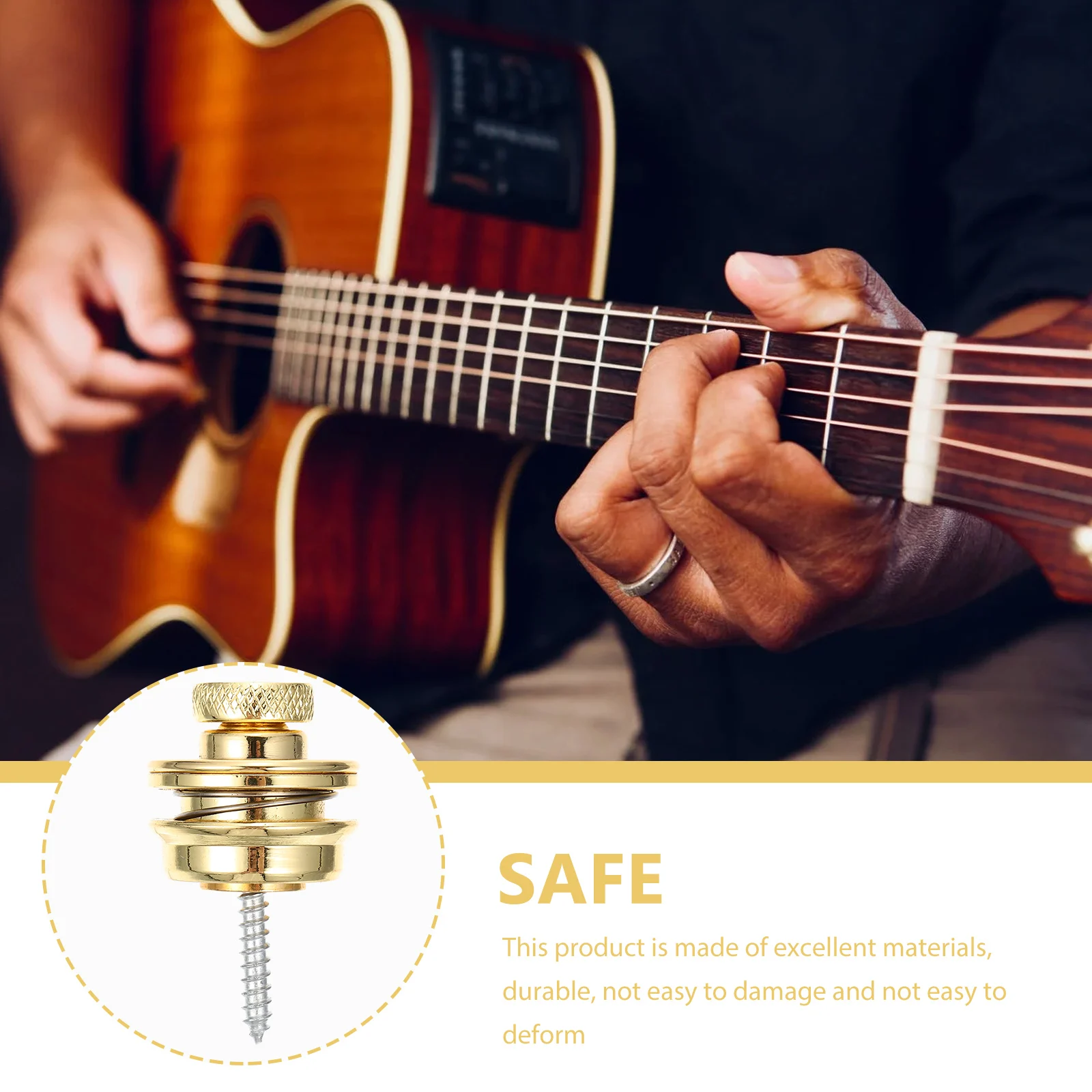 Guitar Strap Buckle Locking Locks Mounting Screw for Peg Electric Button Metal Nails Alloy
Guitar Strap Buckle Locking Locks Mounting Screw for Peg Electric Button Metal Nails Alloy