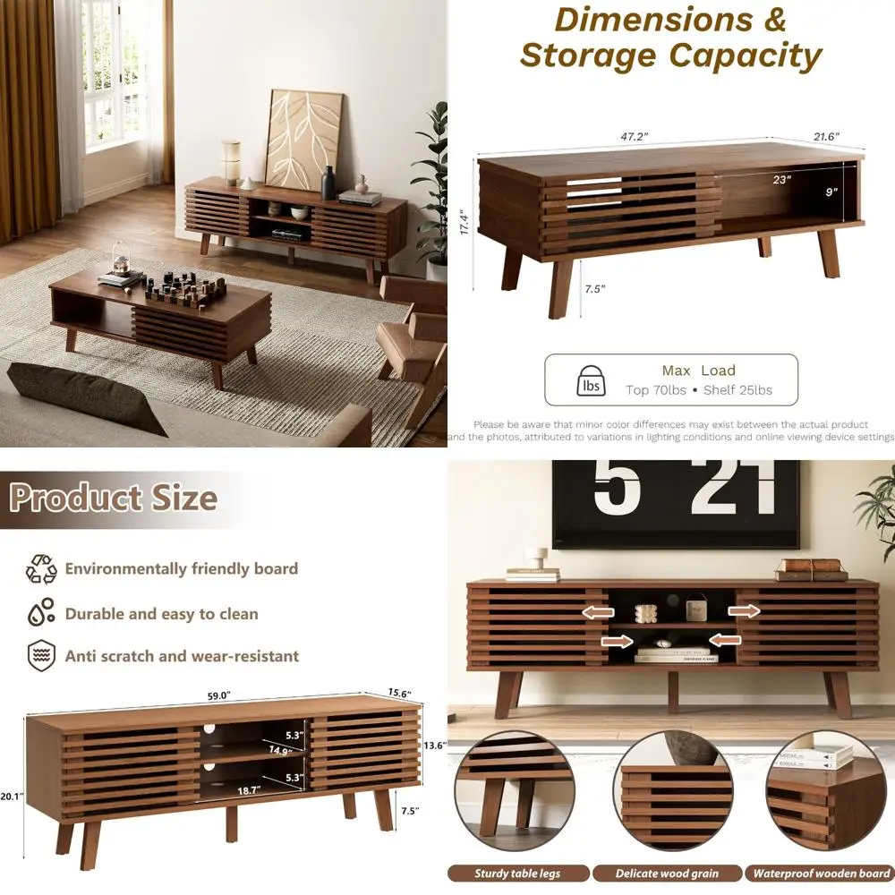 «Пара столов для гостиной: журнальный столик середины века и комод для телевизора, журнальный столик для хранения с раздвижной дверью, современный телевизор S
«Пара столов для гостиной: журнальный столик середины века и комод для телевизора, журнальный столик для хранения с раздвижной дверью, современный телевизор S