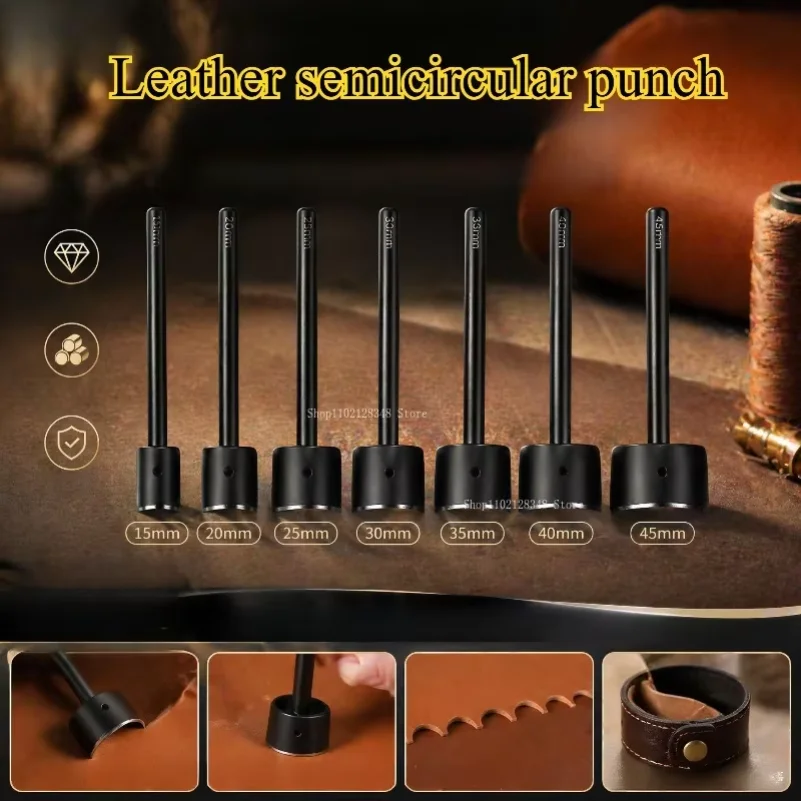 10mm-45mm 7-pcs Set High Carbon Steel Leather Black Semicircular Punching Craft Rounded Corner Chopping DIY Belt Wallet Chopping
10mm-45mm 7-pcs Set High Carbon Steel Leather Black Semicircular Punching Craft Rounded Corner Chopping DIY Belt Wallet Chopping
