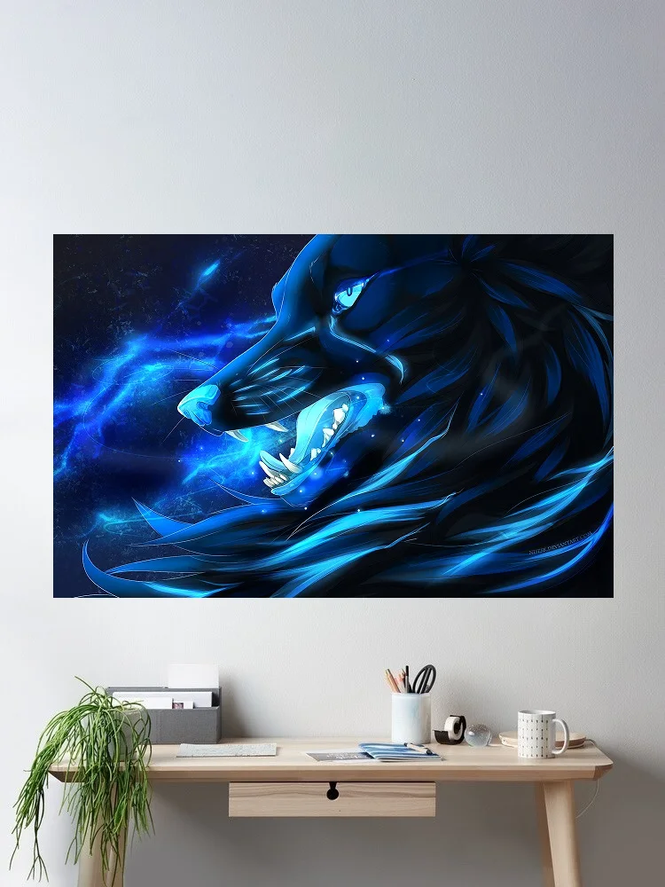Fantasy Wolf Art Print Canvas Poster, Living Room Decor, Home Wall Picture
Fantasy Wolf Art Print Canvas Poster, Living Room Decor, Home Wall Picture