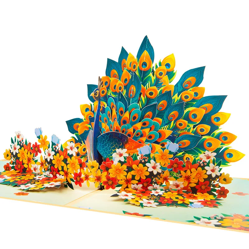 New Creative 3D Birthday Cards for Mother's Day: Floral Arrangement, Blue Peacock, Handmade Greeting Cards, Animal-Themed Cards
New Creative 3D Birthday Cards for Mother's Day: Floral Arrangement, Blue Peacock, Handmade Greeting Cards, Animal-Themed Cards