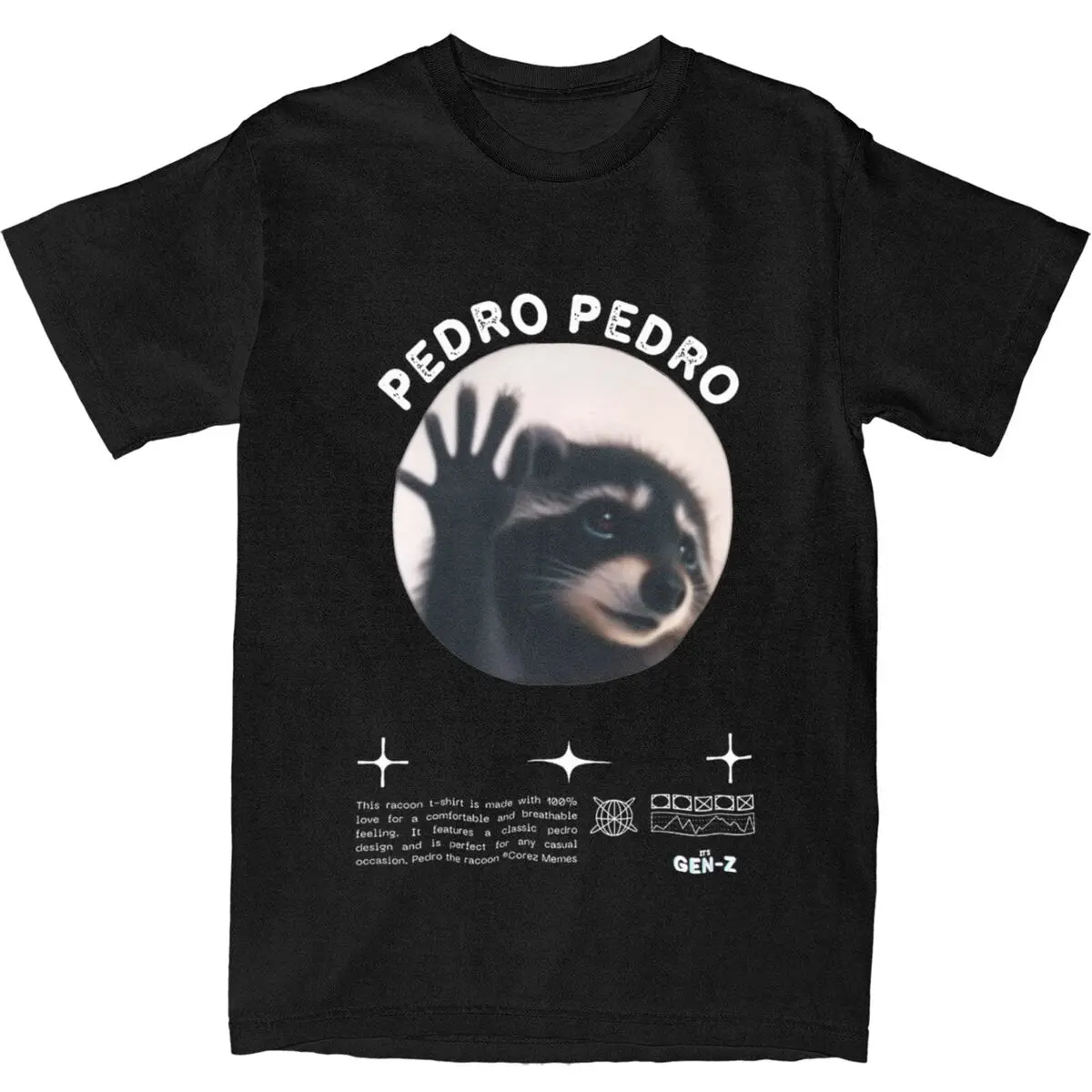 Men Women T-Shirt Pedro Racoon Dance Meme T-Shirts Trendy Cool Animal Beach Tees Streetwear Pure Cotton Clothes Birthday Gift
Men Women T-Shirt Pedro Racoon Dance Meme T-Shirts Trendy Cool Animal Beach Tees Streetwear Pure Cotton Clothes Birthday Gift