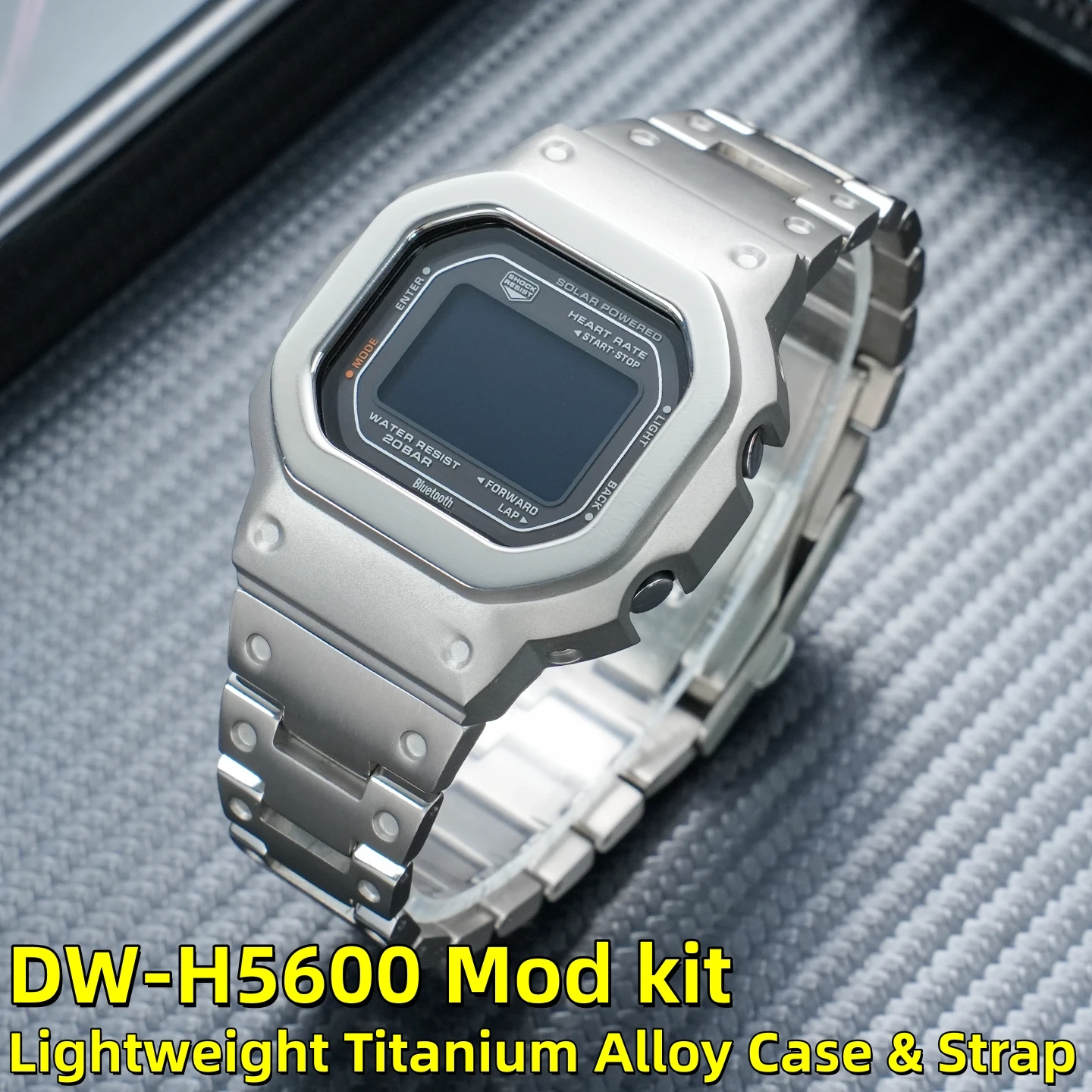 Lightweight Titanium Alloy Case Strap Mod kit For Casio G-SHOCK DW-H5600 | Titanium Metal Watch Band Replacement Accessories
Lightweight Titanium Alloy Case Strap Mod kit For Casio G-SHOCK DW-H5600 | Titanium Metal Watch Band Replacement Accessories