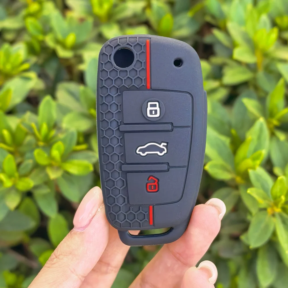 3 Button Silicone Car Key Cover Fit for Audi A1 A3 A4 A5 A6 A7 A8 R8 Tt S5 S6 S7 S8 Sq5 Q5 Q7 Rs5 Fold Flip Remote Case Fob
3 Button Silicone Car Key Cover Fit for Audi A1 A3 A4 A5 A6 A7 A8 R8 Tt S5 S6 S7 S8 Sq5 Q5 Q7 Rs5 Fold Flip Remote Case Fob