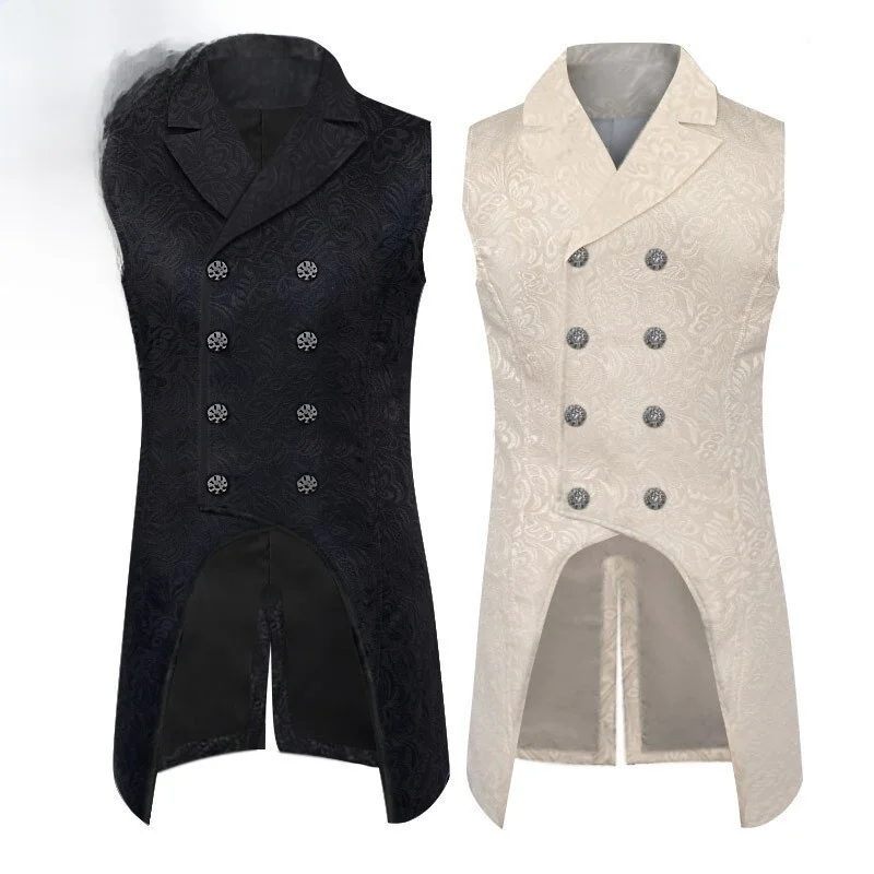 Medieval Men's Formal Vest Fashionable Mid-Length Suit Punk Court Sleeveless Tailcoat Halloween Costume without Brand
Medieval Men's Formal Vest Fashionable Mid-Length Suit Punk Court Sleeveless Tailcoat Halloween Costume without Brand