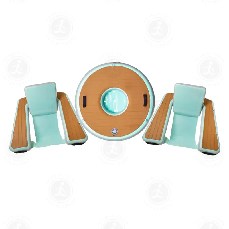 Hot Sales Summer Water Play Equipment Inflatable Water Floating Chair Hangout Chair Swim Platform With Eva Teak
Hot Sales Summer Water Play Equipment Inflatable Water Floating Chair Hangout Chair Swim Platform With Eva Teak