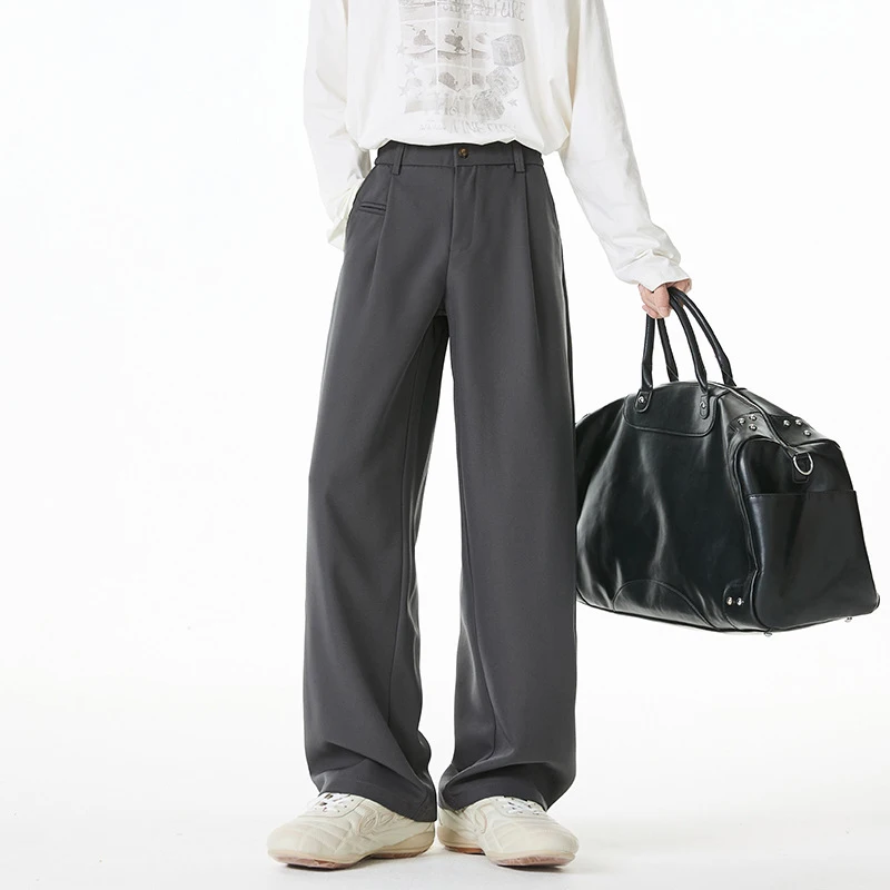 Men's Loose Wide Leg Trousers Autumn Winter Casual Straight Leg Trend Versatile Trendy Long Pants Heavy Drape
Men's Loose Wide Leg Trousers Autumn Winter Casual Straight Leg Trend Versatile Trendy Long Pants Heavy Drape