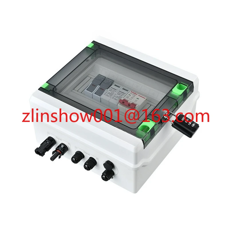 Photovoltaic combiner box DC500V DC four in and one out solar lightning protection distribution intelligence
Photovoltaic combiner box DC500V DC four in and one out solar lightning protection distribution intelligence