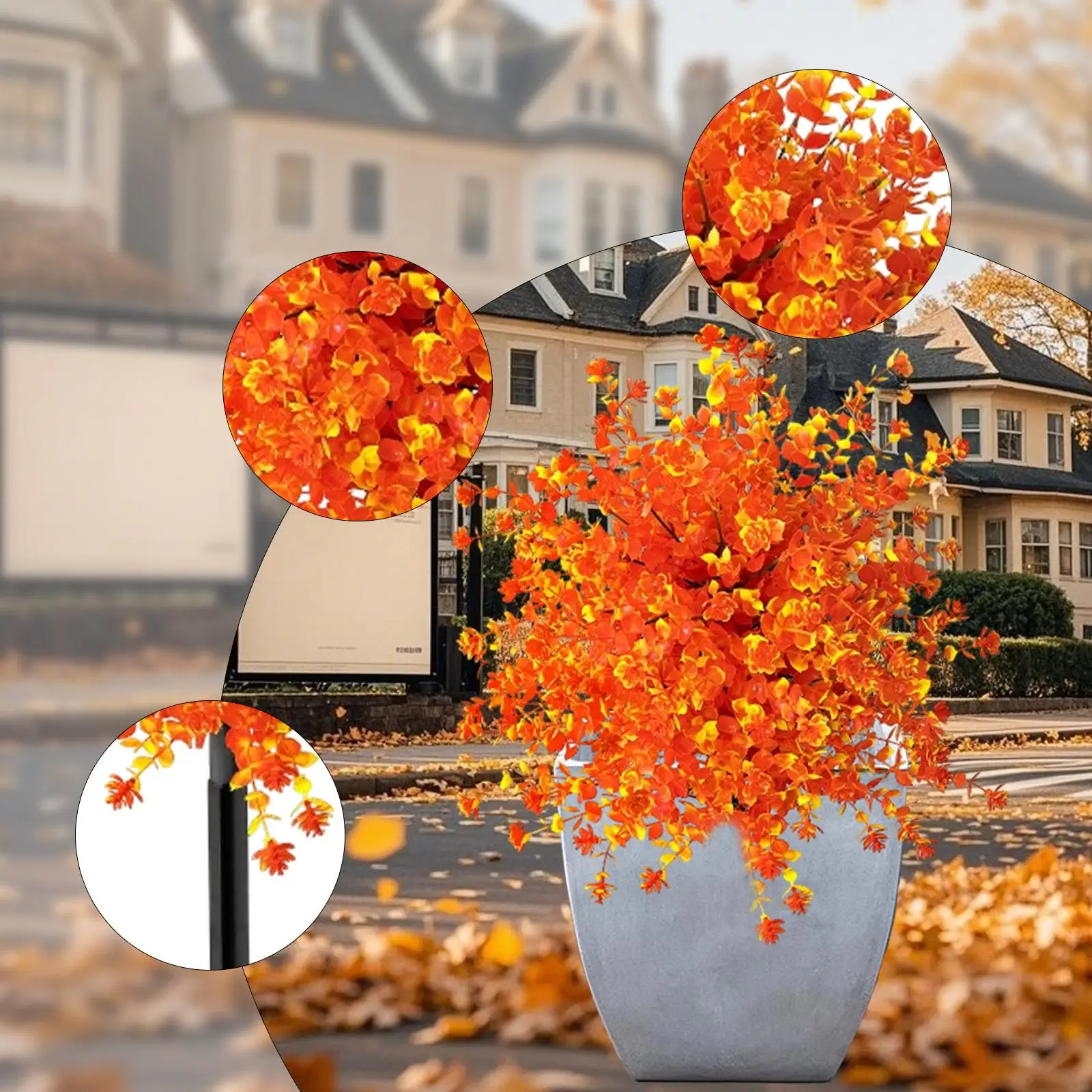 Artificial Plants Garden Stake Artificial Autumn Flowers with Ground Spike Fake Plants Fall Decor for Porch Farmhouse Outdoor
Artificial Plants Garden Stake Artificial Autumn Flowers with Ground Spike Fake Plants Fall Decor for Porch Farmhouse Outdoor