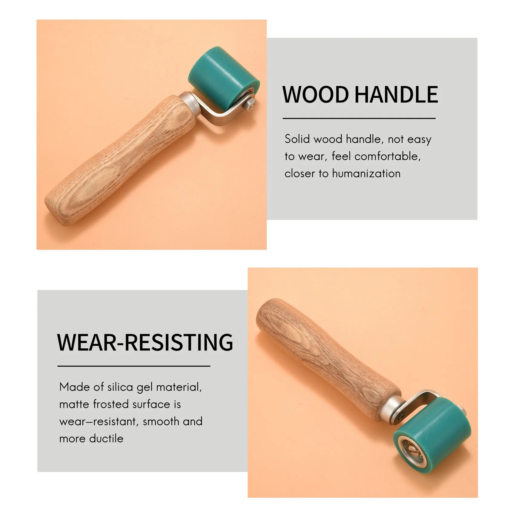 LLCS-40Mm Silicone Seam Hand Pressure Roller For Hot Air Heating Vinyl Welding Tool
LLCS-40Mm Silicone Seam Hand Pressure Roller For Hot Air Heating Vinyl Welding Tool