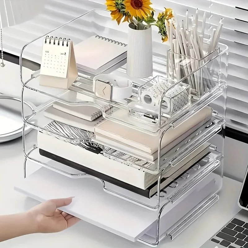2pcs 2026 New Office Desktop Organisers And Lockers, Stackable Files, Desktop File Holders, Neat File Folders, Book And Paper
2pcs 2026 New Office Desktop Organisers And Lockers, Stackable Files, Desktop File Holders, Neat File Folders, Book And Paper