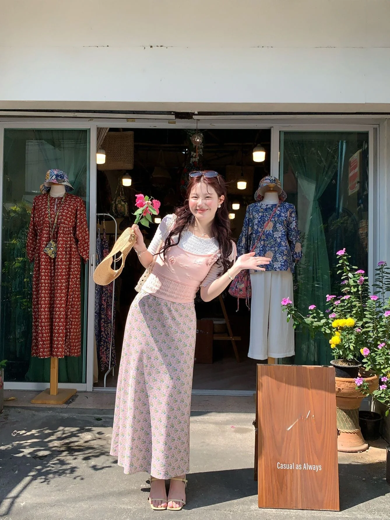 High Waist Floral Print A-Line Skirt Women's Summer Holiday Gentle Sle Long Skirt Polyester Fiber Elastic Fiber
High Waist Floral Print A-Line Skirt Women's Summer Holiday Gentle Sle Long Skirt Polyester Fiber Elastic Fiber