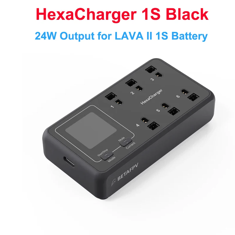 Betafpv HexaCharger 1S PD3.0 Fast Charging 1.3" TFT LCD Screen BT2.0 PH2.0 Charging Port For Bwhoop FPV Drones LAVA II 1S
Betafpv HexaCharger 1S PD3.0 Fast Charging 1.3" TFT LCD Screen BT2.0 PH2.0 Charging Port For Bwhoop FPV Drones LAVA II 1S