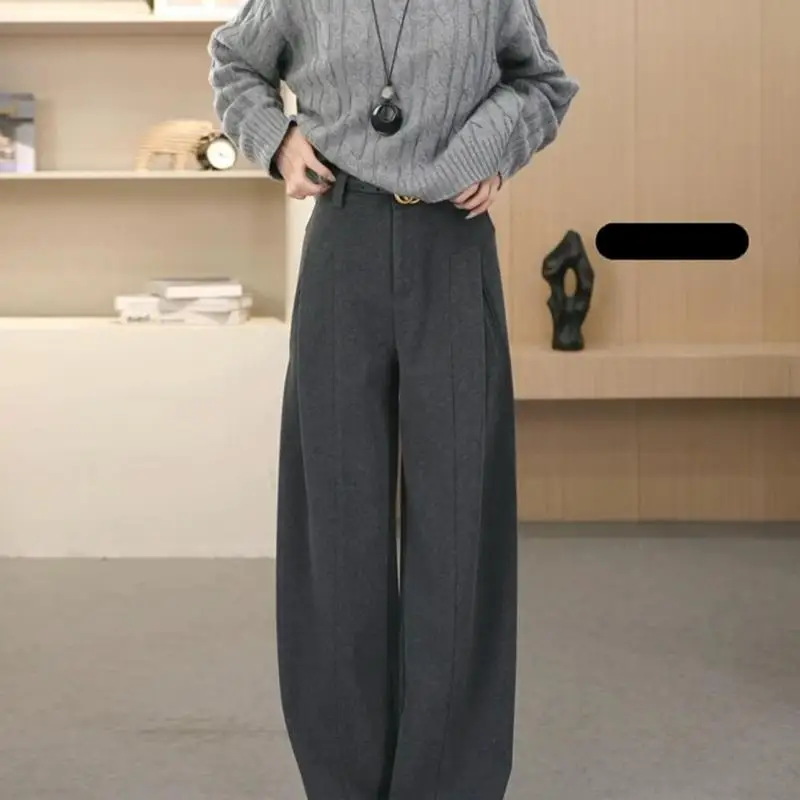 Loose Knit Sweater Suit For Women Luxury Solid O Neck Temperament Pullover Casual Wide Leg Pants Autumn Winter 2 Pieces Set
Loose Knit Sweater Suit For Women Luxury Solid O Neck Temperament Pullover Casual Wide Leg Pants Autumn Winter 2 Pieces Set