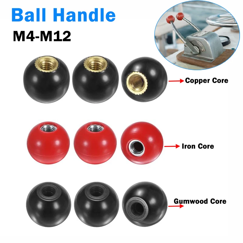 Black Red Round Ball Handle Ball Knobs M4 M5 M6 M8 M10 M12 Bakelite Lever Knob Grip Handles Machine Tool Handle Ball Nut
Black Red Round Ball Handle Ball Knobs M4 M5 M6 M8 M10 M12 Bakelite Lever Knob Grip Handles Machine Tool Handle Ball Nut