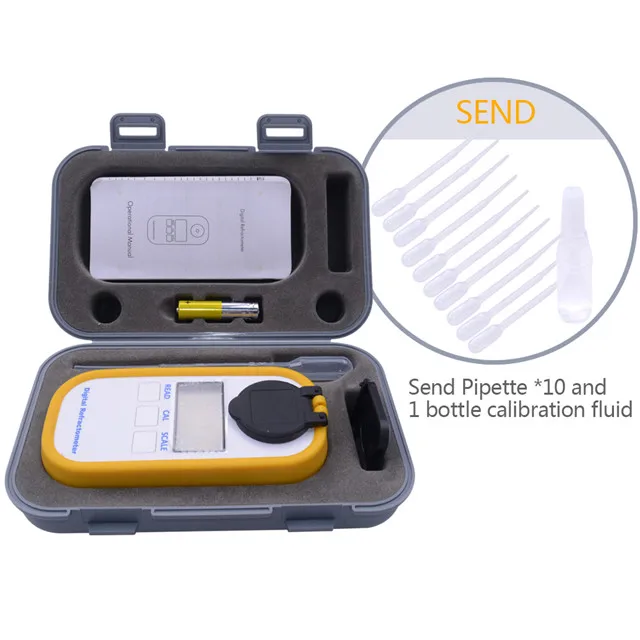 Portable digital Honey refractometer Brix Refractive Index Refractometer 0-90% Brix high quality handheld
Portable digital Honey refractometer Brix Refractive Index Refractometer 0-90% Brix high quality handheld