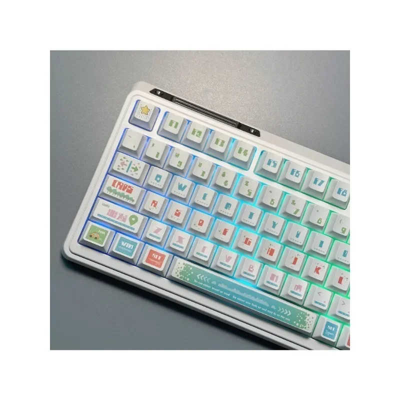 Small full set of mechanical keyboard original height PBT material sublimation keycap
Small full set of mechanical keyboard original height PBT material sublimation keycap
