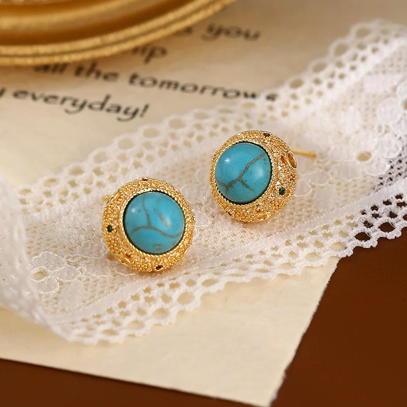 Sterling Silver Earrings with Genuine Turquoise Gemstone Modern Oriental Geometric Studs Minimalist Instagram Jewelry Gift Box
Sterling Silver Earrings with Genuine Turquoise Gemstone Modern Oriental Geometric Studs Minimalist Instagram Jewelry Gift Box
