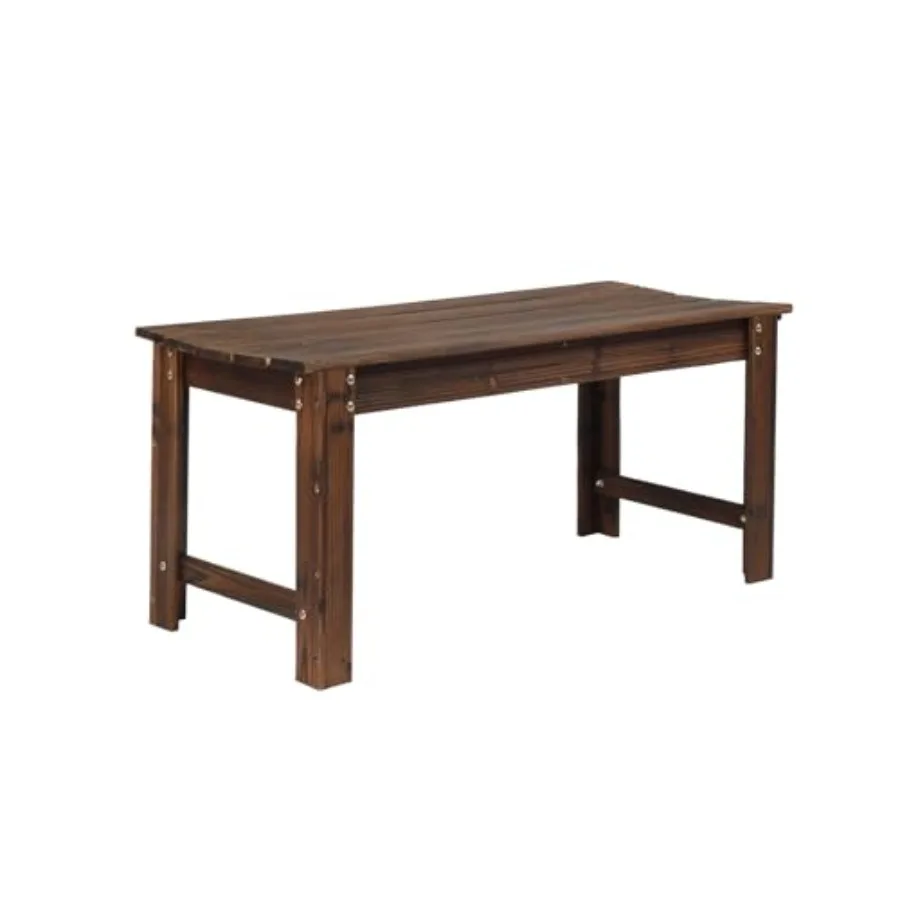 Outdoor wood bench for patio and garden use carbonized timber natural dark brown finish weather-resistant and backless design
Outdoor wood bench for patio and garden use carbonized timber natural dark brown finish weather-resistant and backless design