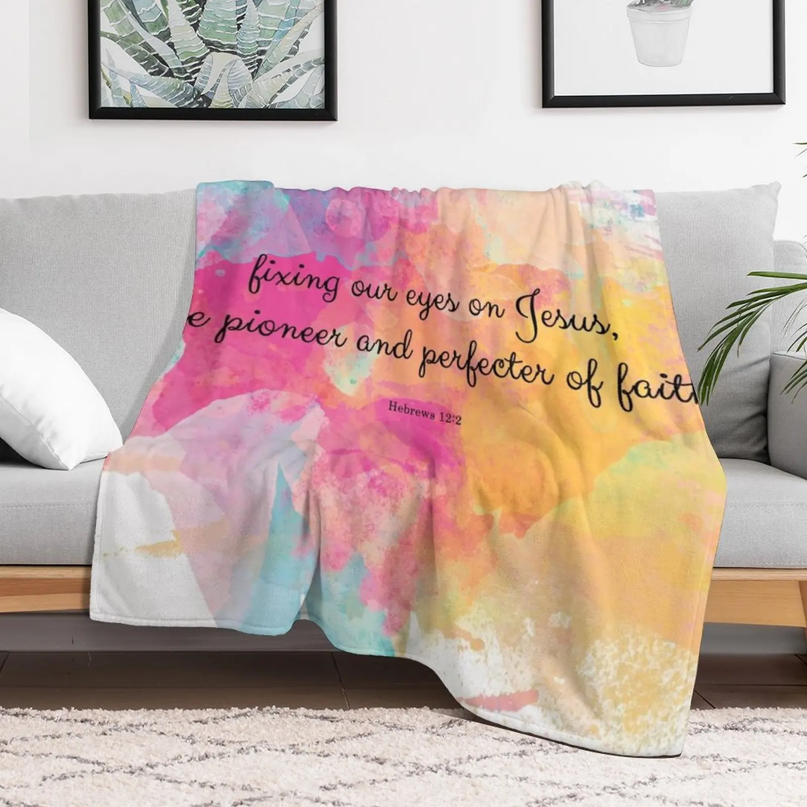Hebrews 12:2 Throw Blanket blankets and throws Designers Plaid on the sofa Luxury Thicken Blankets
Hebrews 12:2 Throw Blanket blankets and throws Designers Plaid on the sofa Luxury Thicken Blankets