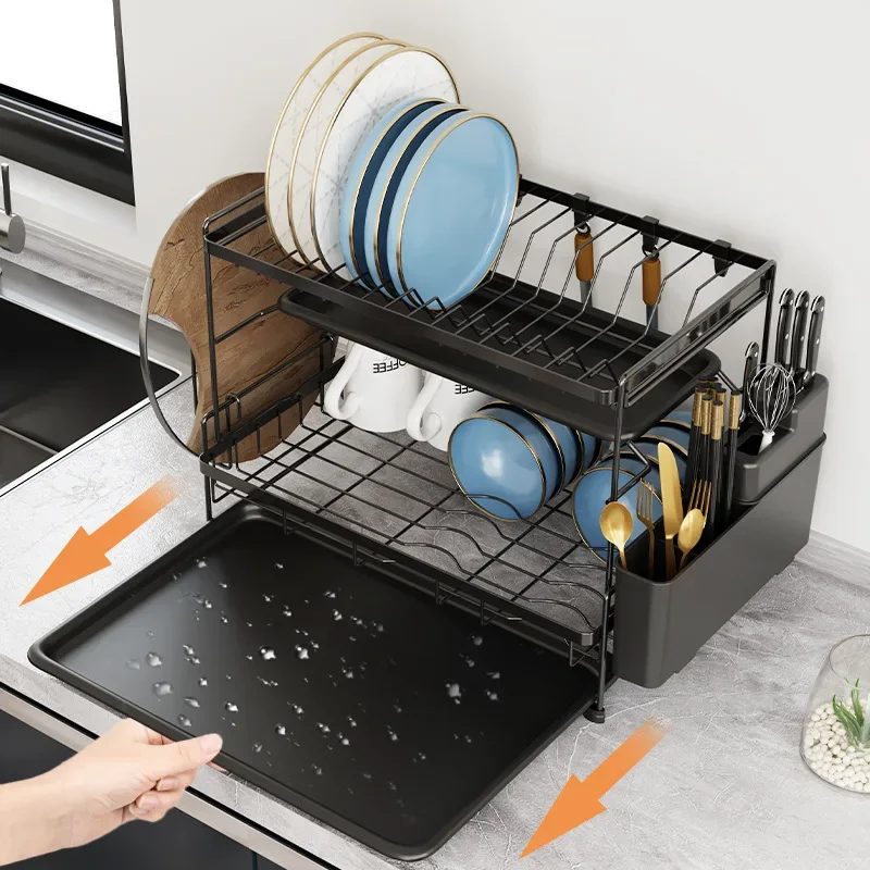 Kitchen Dish Shelf Countertop Cutlery Plate Drain Rack Basket Multifunctional Household Dish and Chopsticks Drain Storage Box
Kitchen Dish Shelf Countertop Cutlery Plate Drain Rack Basket Multifunctional Household Dish and Chopsticks Drain Storage Box