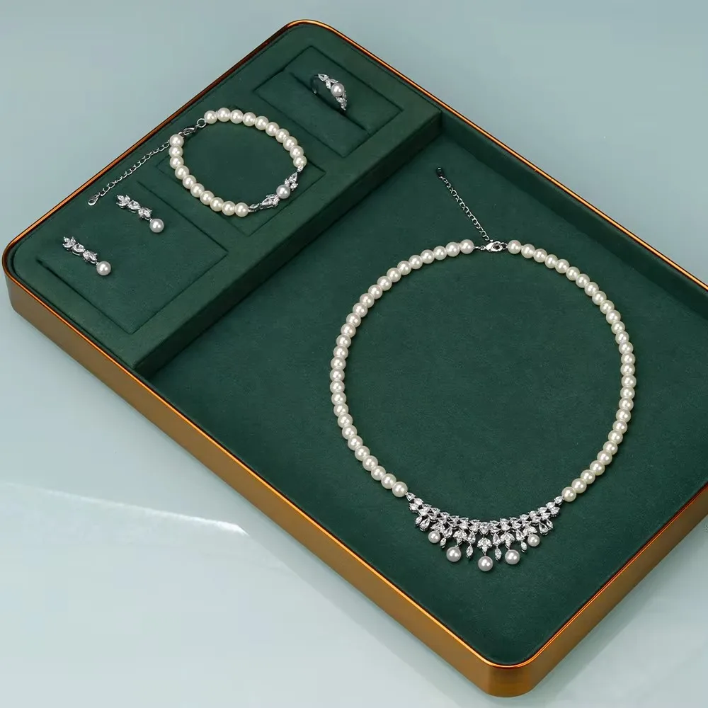 JEWEL Роскошное модное жемчужное ожерелье с кисточками, 4 шт., высокое качество, кубический цирконий для женщин, комплект ювелирных изделий для свадебной вечеринки, подарок
JEWEL Роскошное модное жемчужное ожерелье с кисточками, 4 шт., высокое качество, кубический цирконий для женщин, комплект ювелирных изделий для свадебной вечеринки, подарок