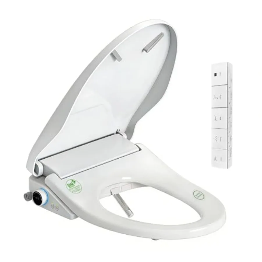 Electric Smart Bidet Toilet Seat with Remote Control Heated Seat Instant Warm Water Air Dryer Advanced Safety Features Stainles
Electric Smart Bidet Toilet Seat with Remote Control Heated Seat Instant Warm Water Air Dryer Advanced Safety Features Stainles