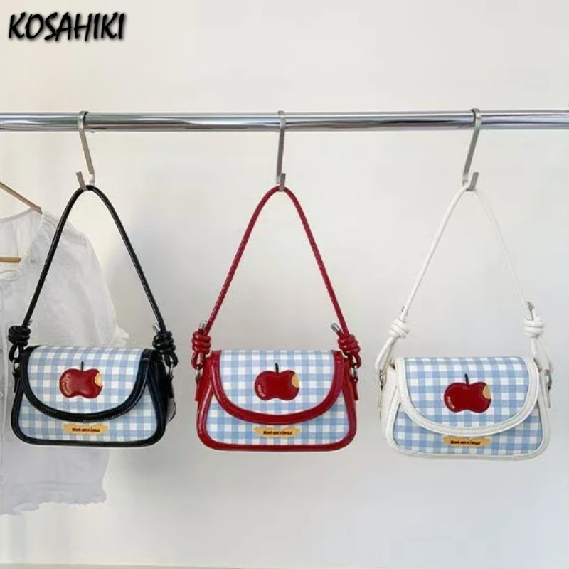 Patchwork Contrast Color Plaid Underarm Bag Japanese Girls Kawaii Sweet Shoulder Handbags Y2k Women Fashion Chic Crossbody Bags
Patchwork Contrast Color Plaid Underarm Bag Japanese Girls Kawaii Sweet Shoulder Handbags Y2k Women Fashion Chic Crossbody Bags