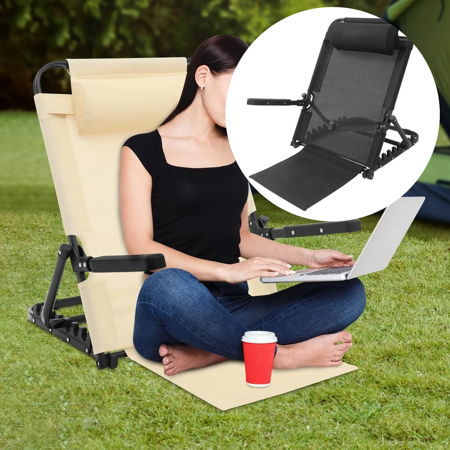 Adjustable Lifting Bed Backrest with Armrest and Pillow, Portable Folding Bed Chair Support for Neck Lumbar Back Head Support
Adjustable Lifting Bed Backrest with Armrest and Pillow, Portable Folding Bed Chair Support for Neck Lumbar Back Head Support