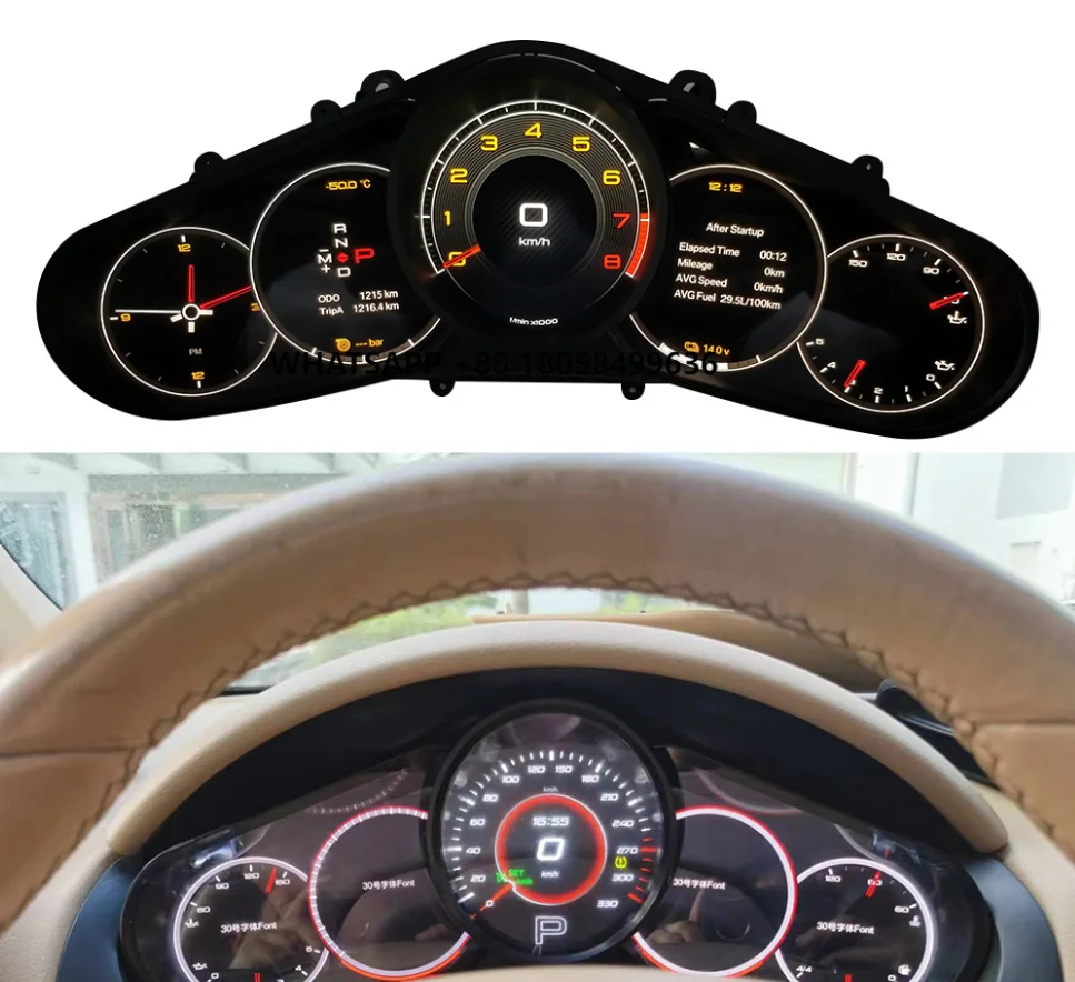 Luxurious Interior Upgrade 12.3Inch Car LCD Cluster Display Digital Dashboard Instrument Speedometer Screen for Porsche Cayenne
Luxurious Interior Upgrade 12.3Inch Car LCD Cluster Display Digital Dashboard Instrument Speedometer Screen for Porsche Cayenne