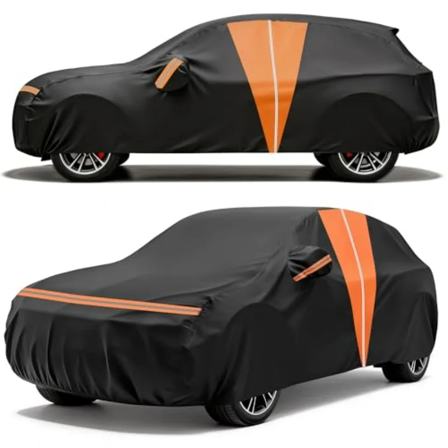 10-Layer SUV Car Cover Waterproof All Weather, Soft Cotton Lining Car Covers for Automobiles Car Snow Cover with Door Zipper, U
10-Layer SUV Car Cover Waterproof All Weather, Soft Cotton Lining Car Covers for Automobiles Car Snow Cover with Door Zipper, U