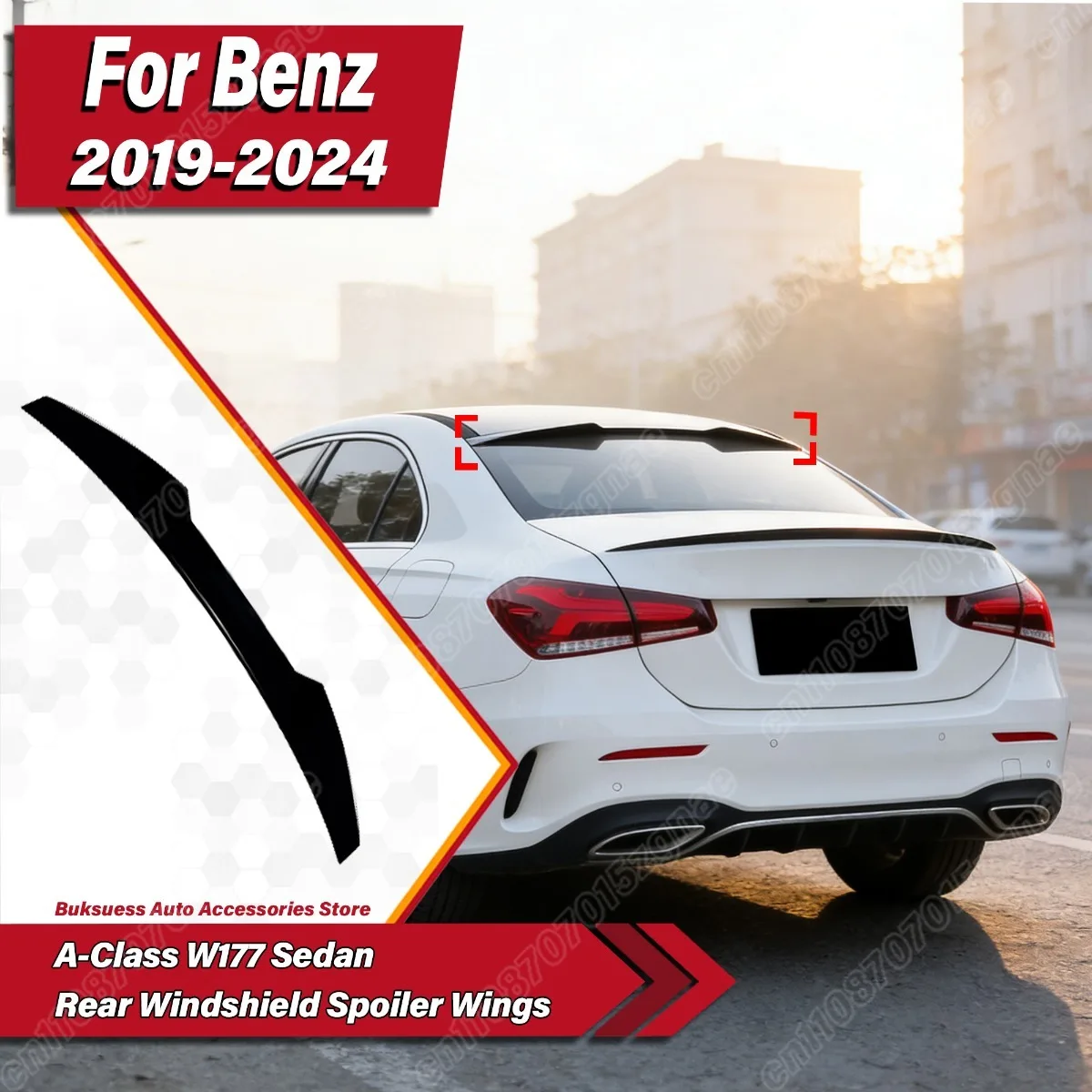 For Benz A-Class W177 Sedan 2019 2020 2021 2022 2023 2024 Car Rear Windshield Spoiler Roof Wings Splitter Body Modification Kit
For Benz A-Class W177 Sedan 2019 2020 2021 2022 2023 2024 Car Rear Windshield Spoiler Roof Wings Splitter Body Modification Kit