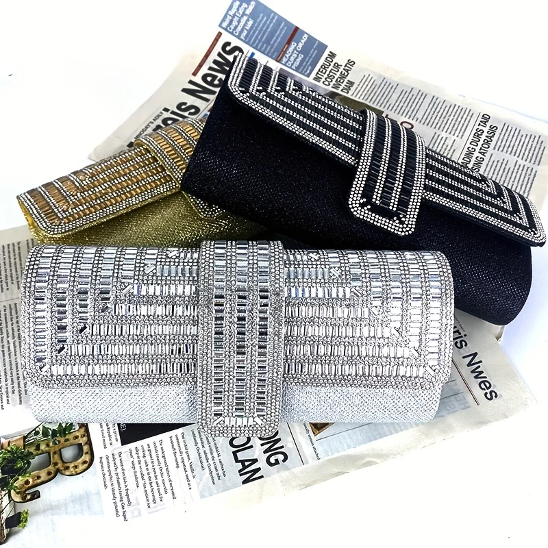 Dazzling Shimmering Rhinestone Clutch Bag - Elegant Evening Purse for Women - Perfect Accessory for Weddings, Bridal Parties & P
Dazzling Shimmering Rhinestone Clutch Bag - Elegant Evening Purse for Women - Perfect Accessory for Weddings, Bridal Parties & P
