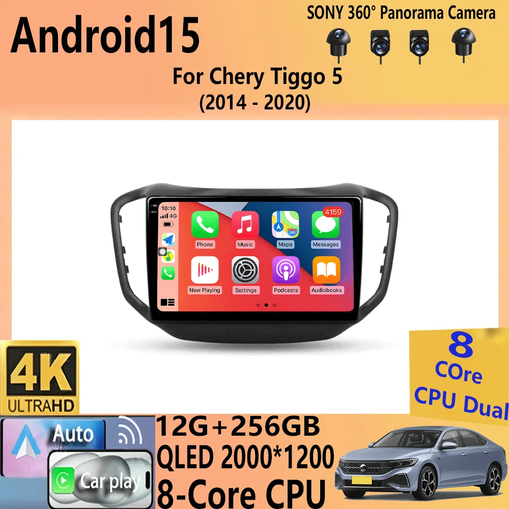 Автомобильный радиоприемник Android 15 Carplay Auto для Chery Tiggo 5 2014 2015-2019 2020 Мультимедийный плеер GPS Стерео WIFI + 4G 360 Камера DSP BT
Автомобильный радиоприемник Android 15 Carplay Auto для Chery Tiggo 5 2014 2015-2019 2020 Мультимедийный плеер GPS Стерео WIFI + 4G 360 Камера DSP BT