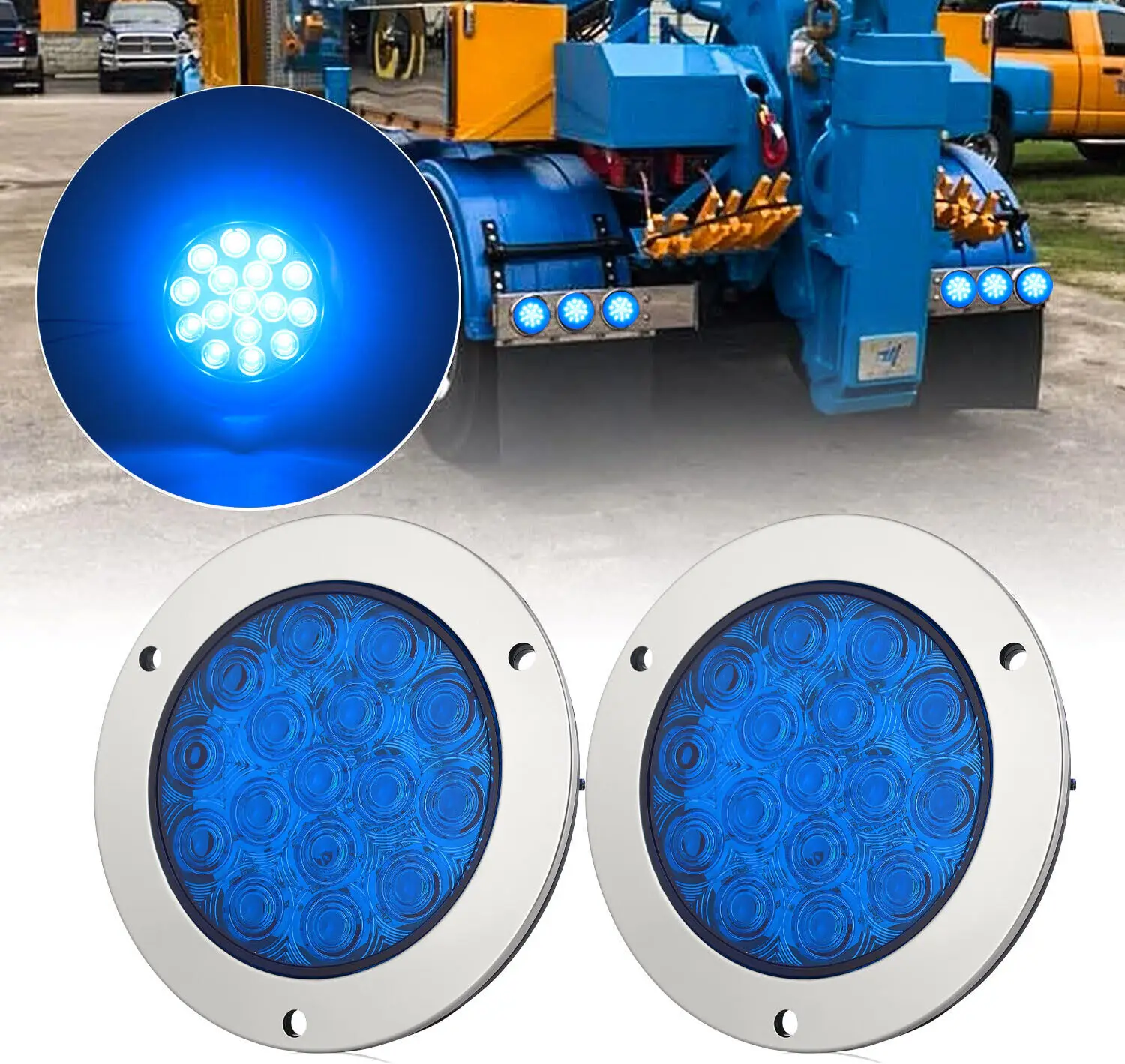 2PCS 4" Round Blue/ Green16LED Truck Rear Taillight Car Trailer Turn Brake Warning Lamp Truck LED Lights Reflector ATV Stop Ligh
2PCS 4" Round Blue/ Green16LED Truck Rear Taillight Car Trailer Turn Brake Warning Lamp Truck LED Lights Reflector ATV Stop Ligh